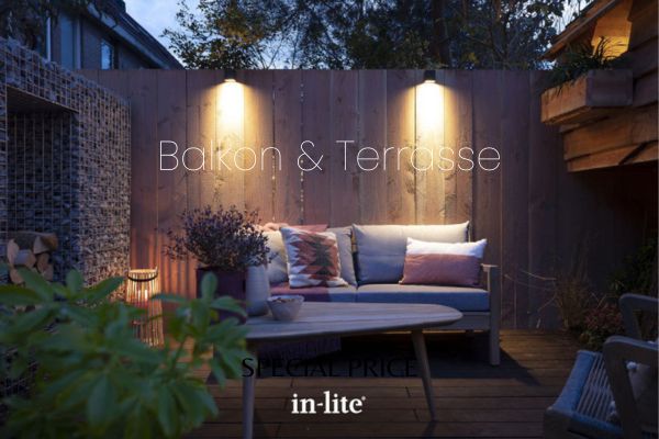 Beleuchtung von Terrasse und Balkon – in-lite